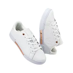 TOMMY HILFIGER - Zapatillas FW0FW06919 YBR talla 6US blanco para mujer