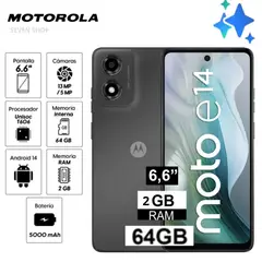 MOTOROLA - Celular Moto E14 2GB 64GB Gris