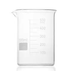 GENERICO - Vaso Precipitado Beaker de Vidrio de 500 ML