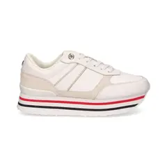 TOMMY HILFIGER - Zapatillas FW0FW06745 YBR-196 talla 7US blanco para mujer