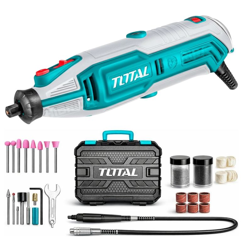Mini taladro rectificadora multipropósito Minidrill 200W con 149 Accesorios TG2006
