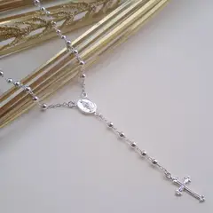 GENERICO - Collar rosario de plata