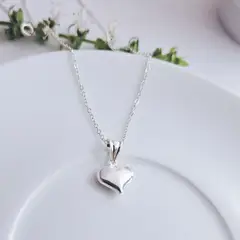 GENERICO - Collar corazón bombé