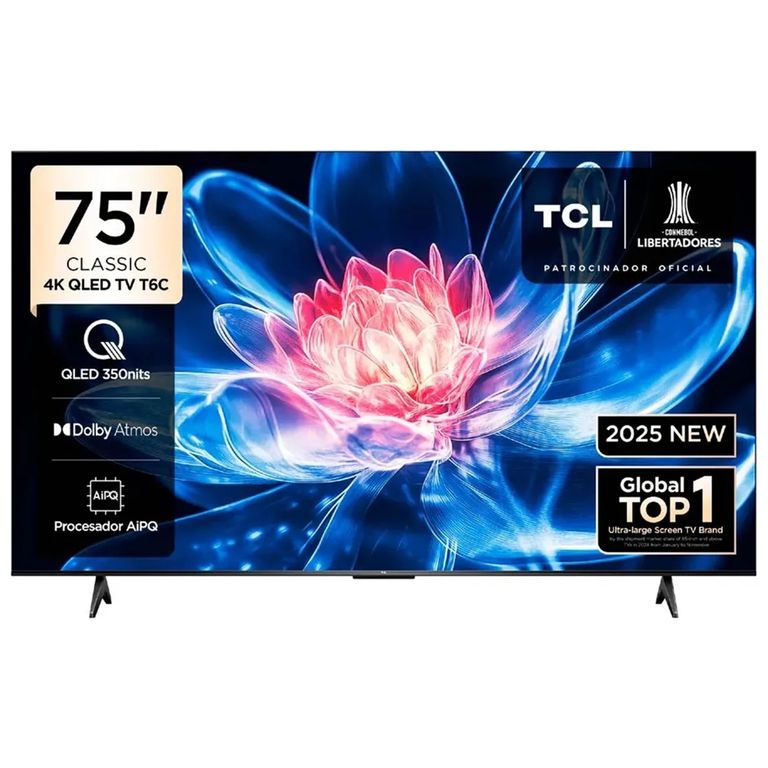 Televisor QLED 75 UHD 4K Smart Google TV 75T6C