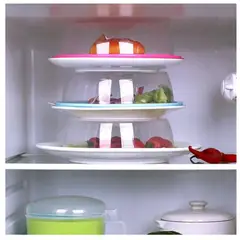 GENERICO - Pack 8 Tapas Térmicas Microondas Conservadoras De Comida