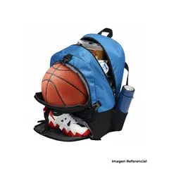 PRO ATHLETIC - MOCHILA DEPORTIVA COMPARTIMIENTO PARA ZAPATILLAS Y PELOTA - CELESTE