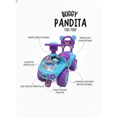 GENERICO - Buggy Correpasillo Panda Musical y Luces Led Frozen
