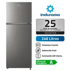 INDURAMA - Refrigeradora RI-389I 246L No Frost Top Mount - Croma