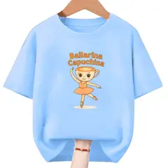 GENERICO - Polos Algodon Ballerina Capuchina de Tralalero Tralala - Tallas 6 hasta XL