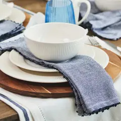 GENERICO - Servilleta de Algodón 40x40cm AzulMar