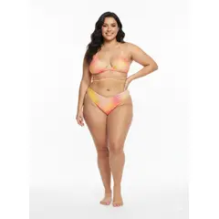 GENERICO - TRAJE DE BAÑO DOS PIEZAS NARANJA TALLA XL