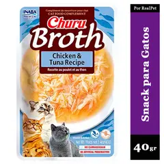 CHURU - Snack Sopa para Gato Broth Sabor Pollo y Atún 40gr