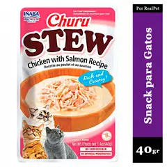 CHURU - Snack Guiso para Gato Stew Pollo y Salmón 40 gr