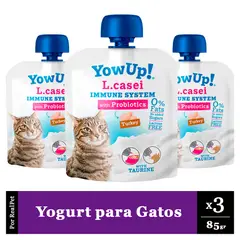 YOWUP - Pack x3 Yogurt Gatos LCasei Probióticos Natural 85gr