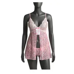 GENERICO - BABYDOLL LENCERIA DE ENCAJE SEXY PIJAMA TALLA L