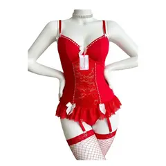 GENERICO - BABYDOLL LENCERIA DE ENCAJE SEXY PIJAMA TALLA XL