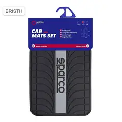 SPARCO - Piso Para Auto x5 Piezas Gris