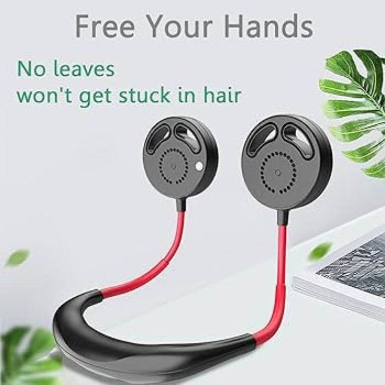 Ventilador de cuello portátill de 3 velocidades