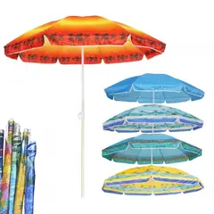 GENERICO - Sombrilla de Playa Portátil Ajustable Diseño Aleatorio