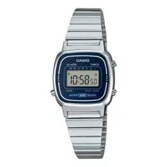 CASIO - Reloj LA670WA-2DF Mujer Acero Plateado