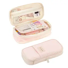 GENERICO - Cartuchera neceser Angoo expandible v2 rosado