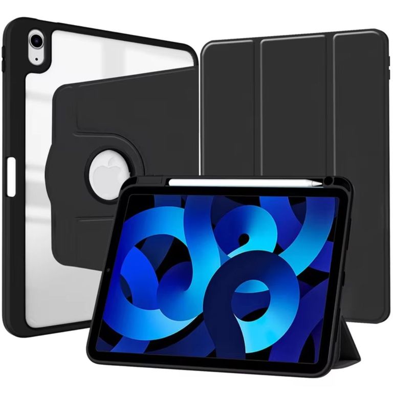 Case GIRATORIO 360° para iPad 5ta y 6ta Gen (9.7"), iPad Air 2 (9.7") y iPad Pro 9.7" - NEGRO