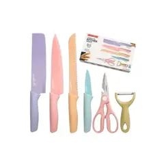 GENERICO - SET DE CUCHILLOS DE COCINA 6 PIEZAS