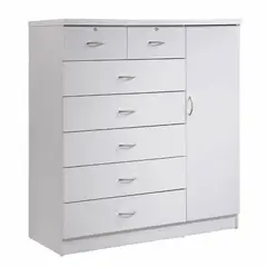 DIBA MUEBLES - Comoda Amplia con 7Cj Blanco Rebeca