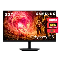 SAMSUNG - Monitor Odyssey G5 32” 2K IPS 180Hz 1ms LS32FG500ELXPE