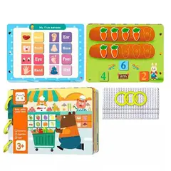 GENERICO - Libro Ocupacional de Aprendizaje Papá Oso con 15 Temas en Inglés