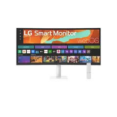 LG - Monitor smart de 34 WQHD con pantalla curva para streaming 34U601SA con webOS