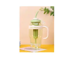 GENERICO - BOTELLA TAZA TOMATODO CON FILTRO Y SORBETE 1200 ML- VERDE