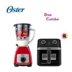OSTER - Combo Licuadora BLSTKAG-RRD y Freidora CKSTAF60WMDF