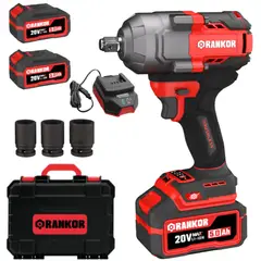 RANKOR - Llave de Impacto 20V Brushless 1000Nm - 2 Baterías y Maletín RLIW20003