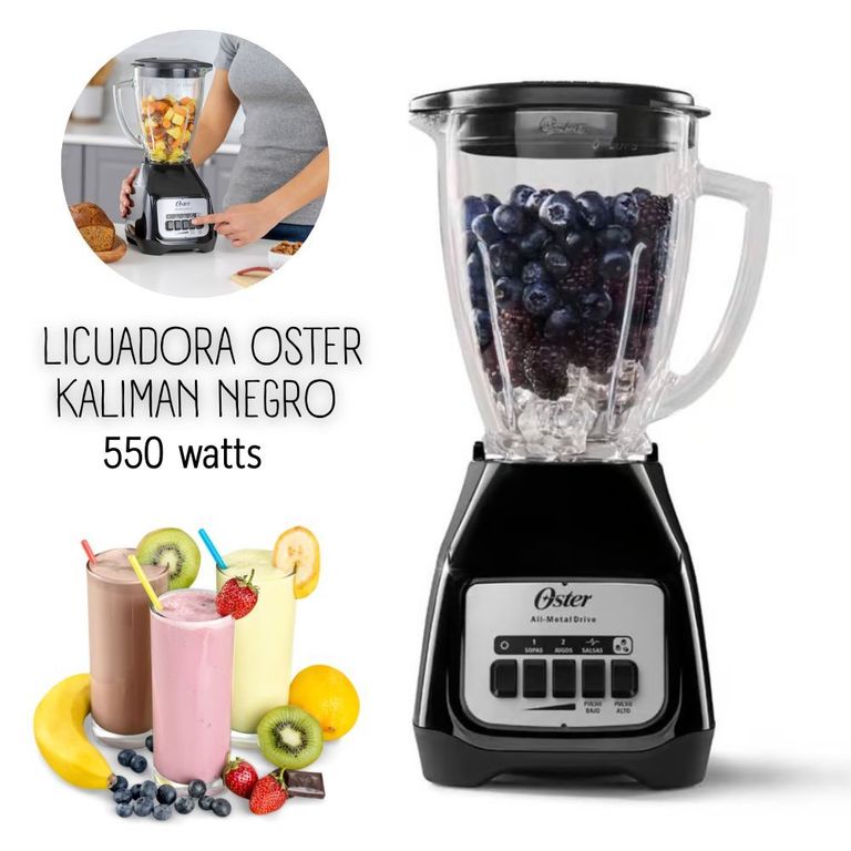 Licuadora Kaliman 2velocidades mas pulsador - NEGRO