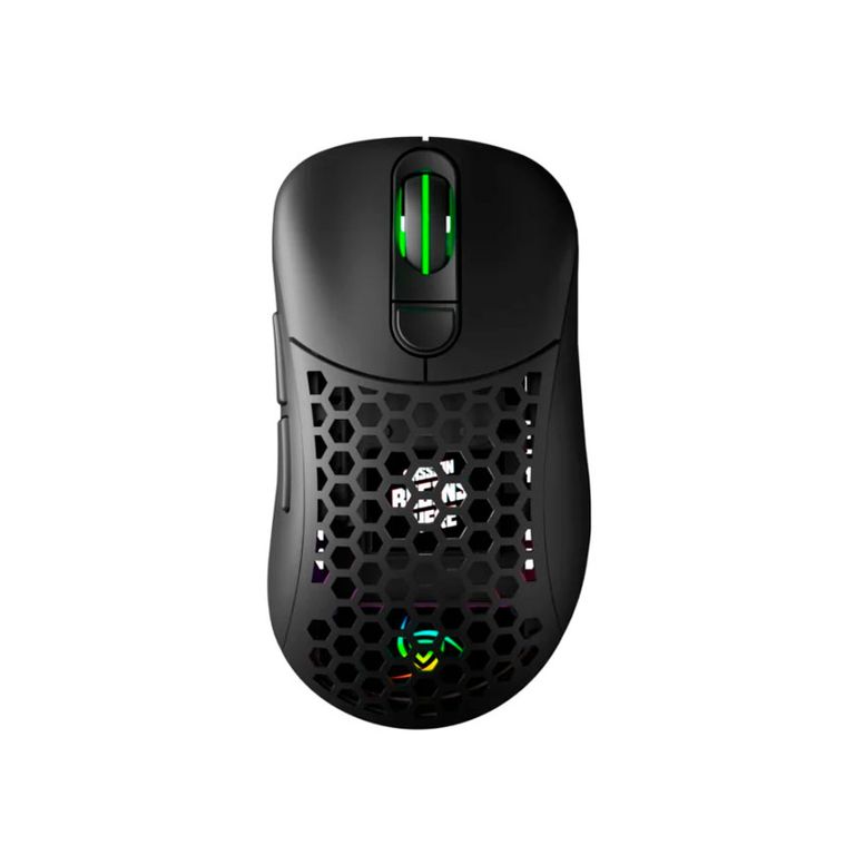 Mouse gamer de juego inalámbrico recargable Aquila Fly Negro Mate 16,000 dpi Ultraliviano de 60g