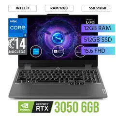 LENOVO - Laptop LOQ 15IRX9 15.6" FHD Intel Core i7-13650HX Ram 12GB SSD 512GB RTX 3050 6GB Win 11