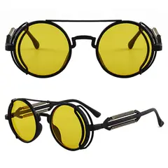 GENERICO - LENTES DE SOL GAFAS REDONDAS STEAMPUNK