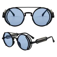GENERICO - LENTES DE SOL GAFAS REDONDAS STEAMPUNK