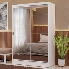 MADESA - Ropero Max 2 Puertas Corredizas con Espejos