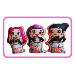 GENERICO - SET DE 3 ALMOHADAS SILUETA K-POP-