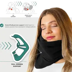 GENERICO - Pack Almohada de viaje portátil soporte cuello