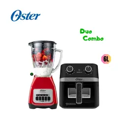 OSTER - Combo Licuadora BLSTKAG-RPB y Freidora CKSTAF60WMDF