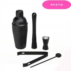 ICHIMATSU - Set para Bar de Acero Inoxidable Negro en Caja 5 Piezas. ICHIMATSU.