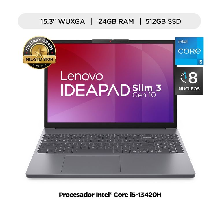 Laptop Ideapad Slim 3i WUXGA Intel Core i5-13420H 24GB 512GB SSD