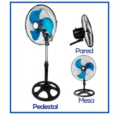 ALKALINE CARE - Ventilador 3 en 1 de 3 astas de 18 pulgadas