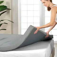 TERAFLEX - TOPPER 2 PLZ SOBRECOLCHON ESPUMA VISCOELASTICA GRIS