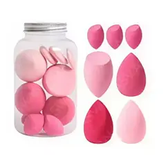 GENERICO - Set de Esponjas Para Maquillaje x7 Piezas Rosada