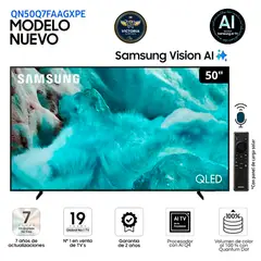SAMSUNG - Televisor QLED 50" 4K Ultra HD Tizen QN50Q7FAAGXPE - Modelo 2025