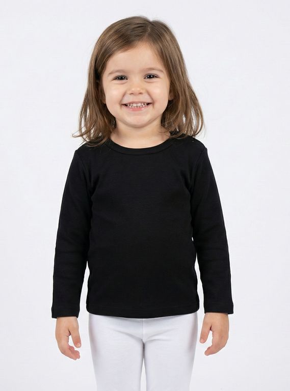 Polo De Algodón Pima Básico Negro